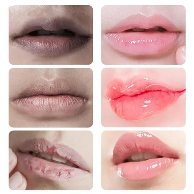 2PCS Glossy Pink Lip Balm dark Remove Dark Lips Product Nourishes Lightens Lip Lines Moisturizes Exfoliates Basic Repair Lip Care (Green)-FemmiqueWomen