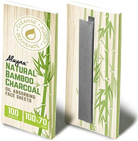 Oil Blotting Sheets for Face Natural Bamboo Charcoal Blotting Paper for Oily Skin Oil Absorbing Tissues Beauty Blotters Remove Excess Shine Organic Blot Papers For Facial Make Up & Skin Care 1 Pack-FemmiqueWomen