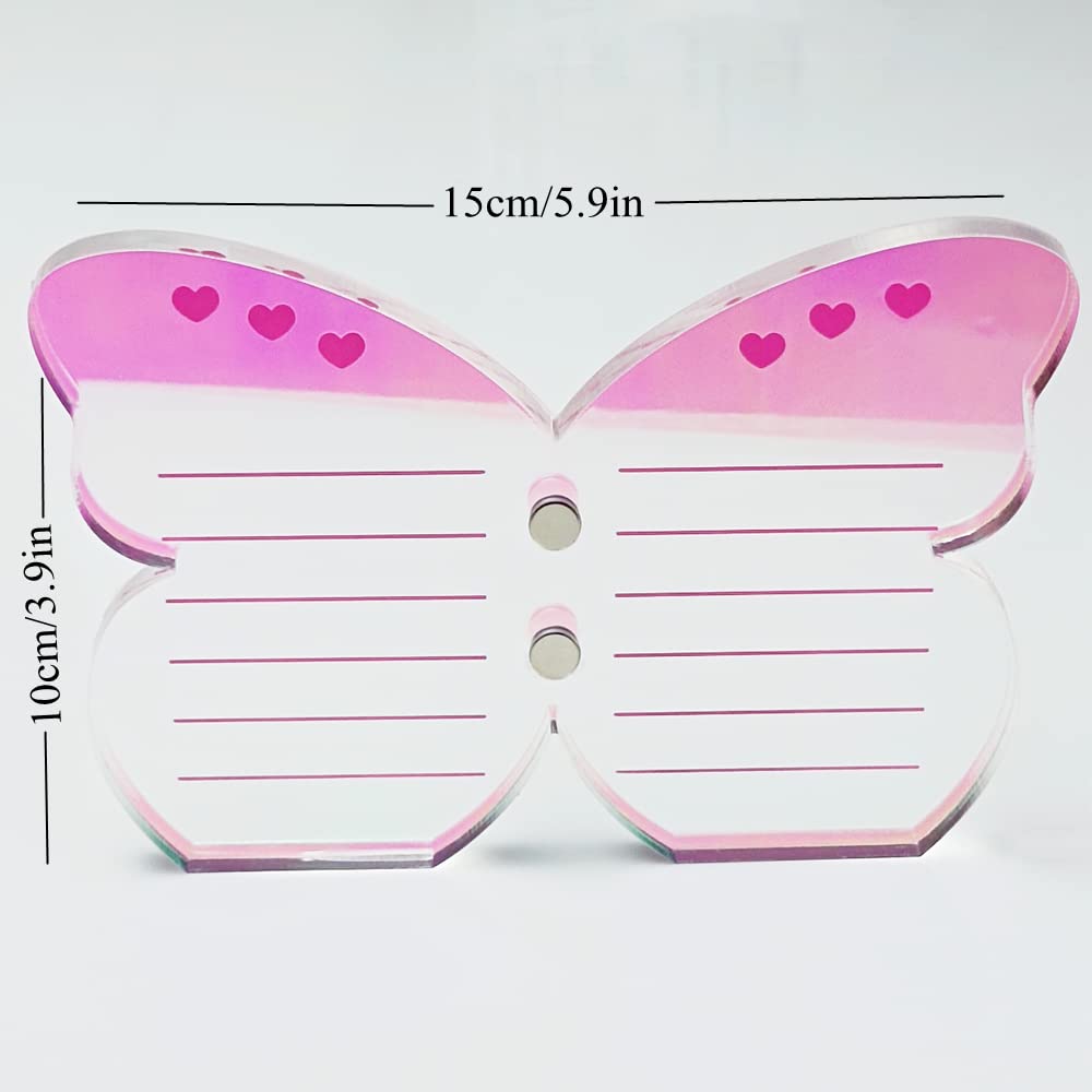 Grafting False Eyelash Acrylic Extension Pallet, Eyelash Extension Tweezers Plate Pad Makeup Palette Individual Training Tools Butterfly-shaped (Dazzling(5.9x3.9inch))-FemmiqueWomen