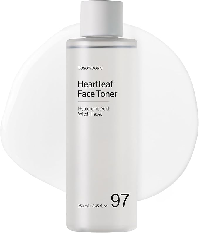 Heartleaf Face Toner with 970,200ppm Heartleaf Water, Centella, Hyaluronic Acid, Witch Hazel, Trouble Care, Acne-Prone, Calming, Hydrating, Purifying, Korean Skin Care, 250ml, 8.45 fl.oz.-FemmiqueWomen