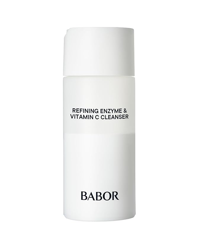 BABOR Refining Enzyme & Vitamin C Cleanser, Enzyme Powder Cleanser, Exfoliating Face Wash Polish, Gentle Facial Scrub to Brighten and Even Complexion-FemmiqueWomen