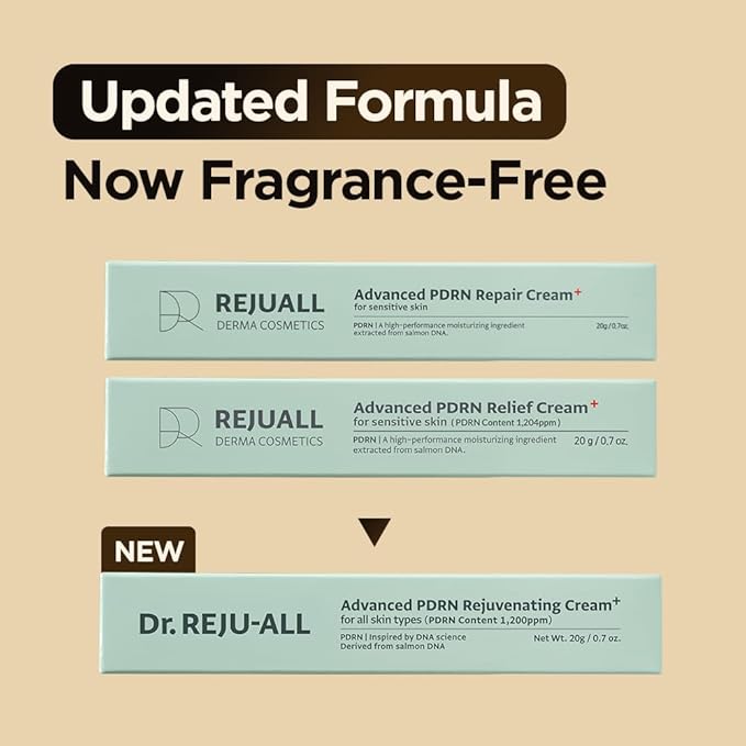 Dr. Reju-All Advanced PDRN Rejuvenating Cream 0.7oz (20g) | 99% Purity PDRN Salmon DNA, Collagen Gel Skin Repair Cream with Hyaluronic Acid & Niacinamide for Glass Skin | Night Routine Korean Skincare-FemmiqueWomen