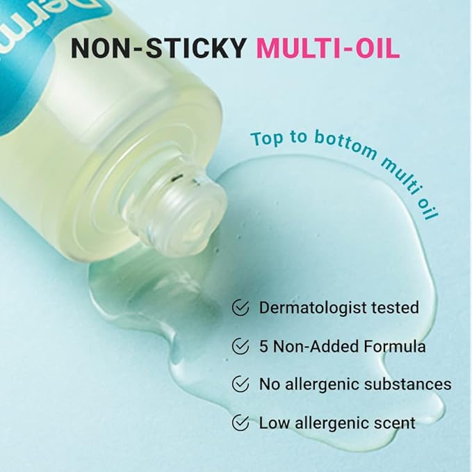 Derma B | Intensive Barrier Multi Body Oil | Moisturizing Non-Sticky Multi-Use Oil After Shower | 10 Botanical Skin Oil for Sensitive Skin | Korean Body Oils for Women & Men | 4.56 fl oz (135ml)-FemmiqueWomen