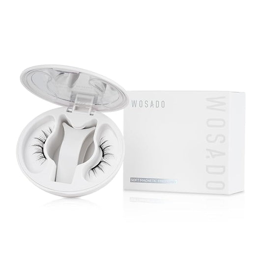 Soft Magnetic Eyelashes Kit with Applicator, No.14 Frost Black, Reusable Glue-free Wispy Magnetic Lashes, Cruelty-free False Lashes, Waterproof, Lightweight, Suit for Heavy Makeup-FemmiqueWomen