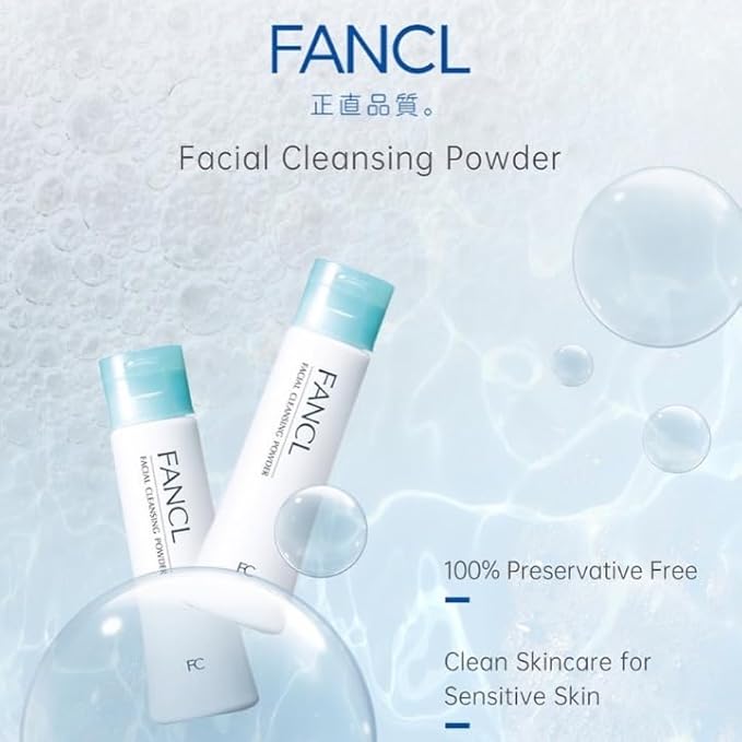 FANCL Facial Cleansing Powder & Foaming Net Set-FemmiqueWomen