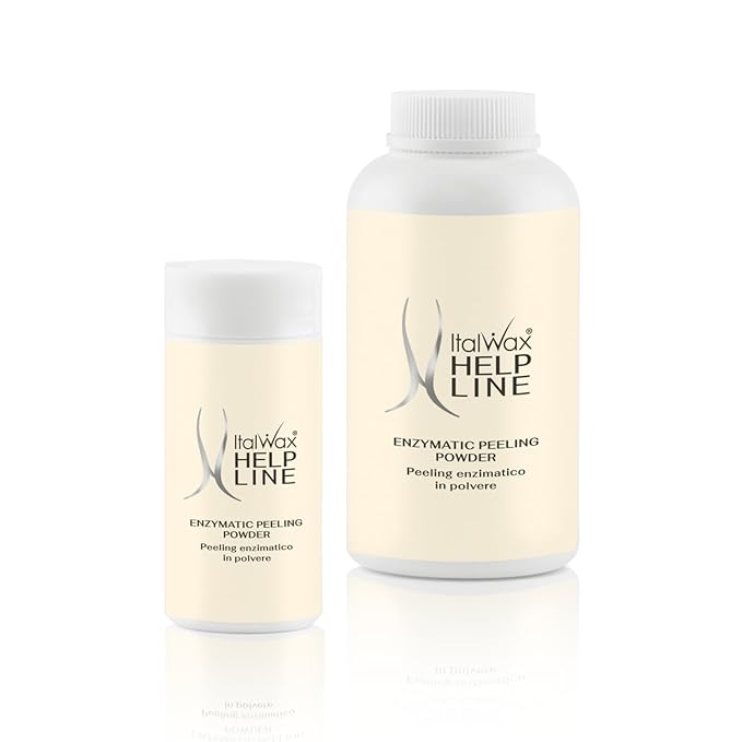 Italwax Help Line Enzymatic Peeling Powder 1.06 oz (30g) – Gentle Facial Exfoliant with Papain and Bromelain – Pre-Waxing Skincare – For Professional and Home Use-FemmiqueWomen