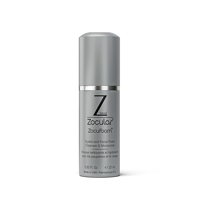 ZocuFoam Eyelid Cleanser - Foaming Eyelid Scrub - Natural pH Balanced Solution - 25mL-FemmiqueWomen