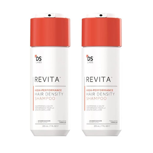 DS Labs Revita Shampoo – High-Performance Hair Density Shampoo, Volumizing & Thickening, Fuller, Healthier-Looking Hair, Sulfate & Silicone Free, For Men & Women, 205mL (Pack of 2)-FemmiqueWomen