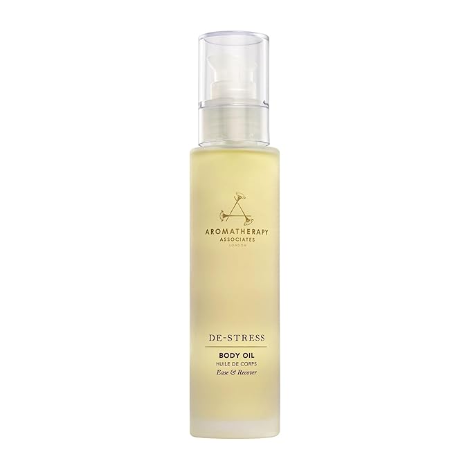 Aromatherapy Associates De-Stress Body Oil Made with Ginger and Rosemary Essential Oils and Arnica Flower Extract (3.4 fl oz)-FemmiqueWomen