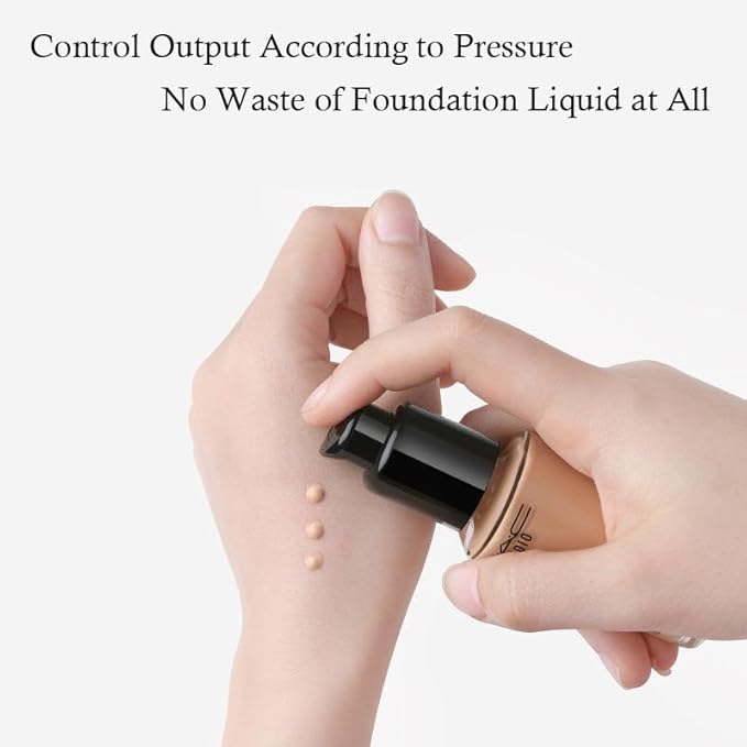 3PCS Black Replacement Foundation Pump Make-Up Cosmetic Liquid Foundation Make-Up Pump for MAC and Estee Lauder Double Wear Foundation (3PCS)-FemmiqueWomen