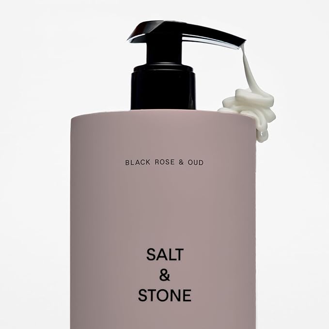 Salt & Stone Body Lotion for Women & Men| Scented Daily Body Lotion | Hydrates, Nourishes & Softens Skin | Restores Dry Skin | Fast-Absorbing | Cruelty-Free & Vegan (450 ml) (Black Rose & Oud)-FemmiqueWomen