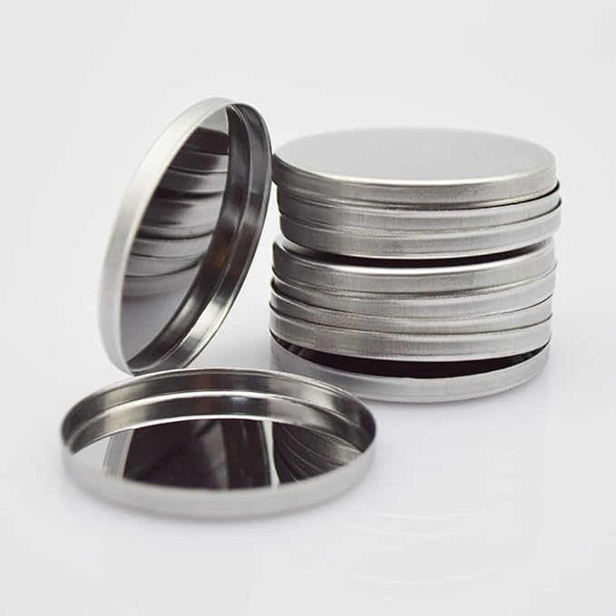 20 Pcs Metal Eyeshadow Pans Round Empty Round Eyeshadow Palette Cosmetic Eyeshadow Tin Reffilable Blush Pans Compact Makeup Tin-FemmiqueWomen