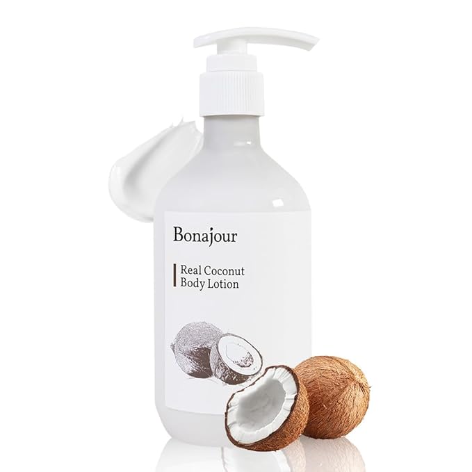 BONAJOUR] Vegan Daily Natural Coconut Oil Body Moisturizer – Treatment Healing Body Care 10.5 Fl. Oz-FemmiqueWomen