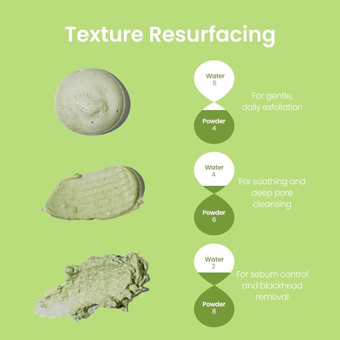 Wormwood Enzyme Cleansing Pack – Korean Powder Face Cleanser & Exfoliant with Papaya Enzyme, AHA BHA PHA, Low pH, Clears Acne & Pores, Smooths Texture, for All Skin Types, 2.82 oz.-FemmiqueWomen