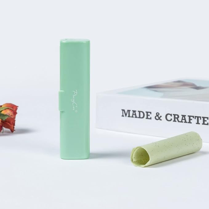 Natural Oil Blotting Paper Roll, Refillable Compact Dispenser No Shine Sheets, Absorb Excess Shine on Face or Scalp Instantly, Men and Women Facial Skin Care or Make Up Must Have (Green Tea)-FemmiqueWomen