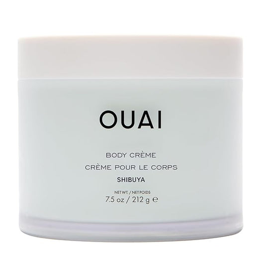 OUAI Body Cream, Shibuya - Hydrating Whipped Body Cream with Cupuaçu Butter, Coconut Oil and Squalane - Softens Skin and Delivers Healthy-Looking Glow - Sulfate Free Skin Care (7.5 Oz)-FemmiqueWomen