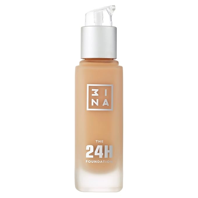 3INA The 24H Foundation 636-24H Long-Wearing Formula - Medium To High Buildable Coverage - Smooth Matte Finish - Expanded Shade Selection - Waterproof, Cruelty Free, Vegan Makeup - 1.01 Oz-FemmiqueWomen