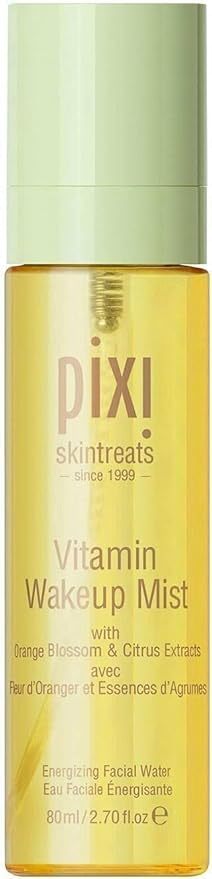 Pixi Vitamin-C Wakeup Mist | Helps Cool, Refresh, and Wake Up Skin | Adds Hydration | Boosting Treatment Toner | 2.7 fl oz / 80ml-FemmiqueWomen