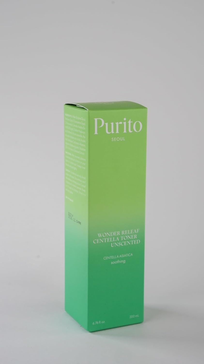 PURITO Seoul Wonder Releaf Centella Toner Unscented Korean Centella, for Sensitive Skin, Soothing, Facial Toner for face, K-Beauty, 200ml 6.76 fl.oz-FemmiqueWomen