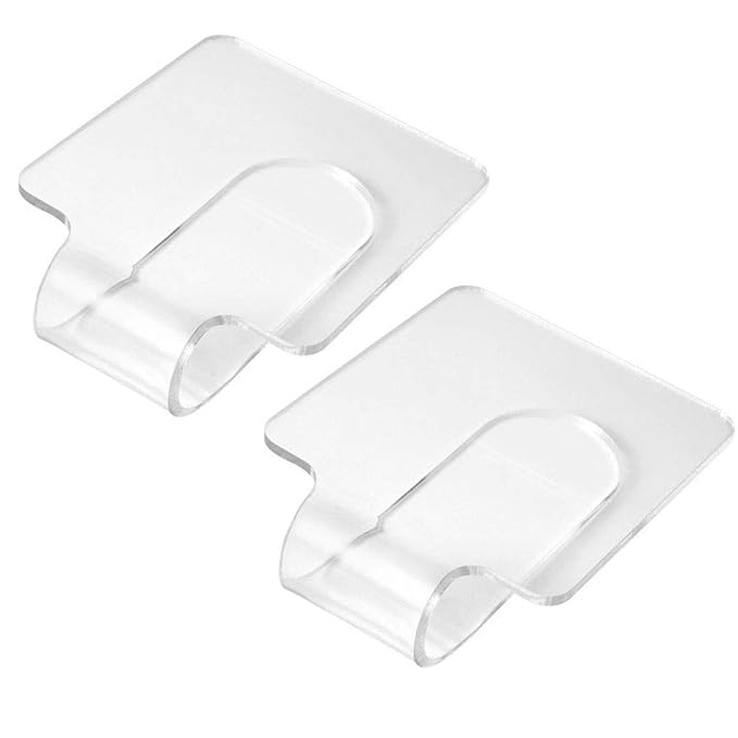 2Pcs Professional Makeup Palette Acrylic Hand-held Palette Makeup Mixing Tray Palette for Foundation, Eyeshadow, Cremes, Powders, Cosmetics and Nail Art Manicure Palette, Clear-FemmiqueWomen