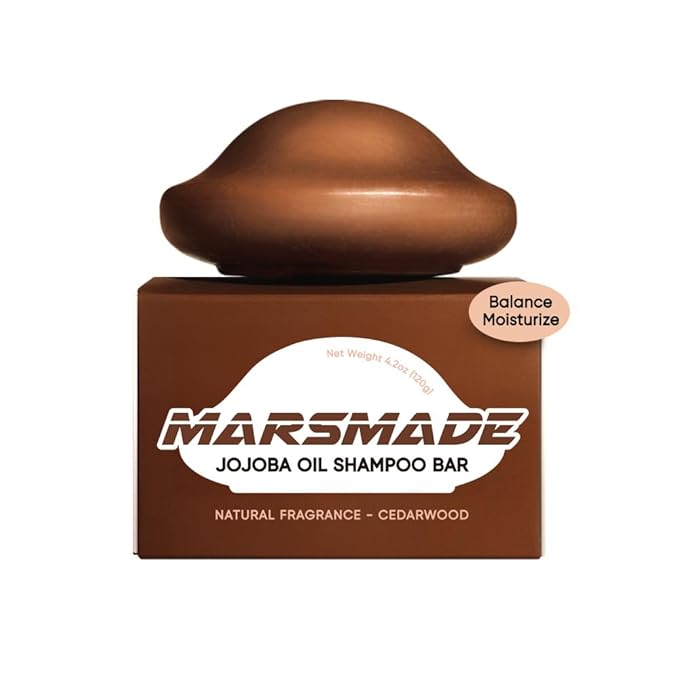 Jojoba Oil Shampoo Bar 2.0 - Hydrating & Moisturizing Natural Hair Soap for Excess Oil & Scalp Nourishment - Solid Shampoo for All Hair Types (120g, 4.23oz)-FemmiqueWomen