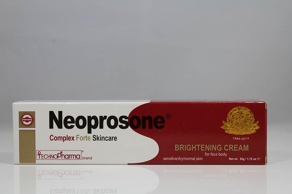 Neoprosone, Skin Brightening Cream | 1.7 Fl oz / 50 ml | Fade Dark Spots on: Face, Elbows, Knees, Body | with Alpha Arbutin, Lactic Acid, Castor Oil-FemmiqueWomen