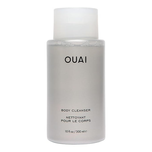 OUAI Body Cleanser, Dean Street - Foaming Body Wash with Jojoba Oil and Rosehip Oil to Hydrate, Nurture, Balance and Soften Skin - Paraben, Phthalate and Sulfate Free Skin Care Products - 10 Oz-FemmiqueWomen