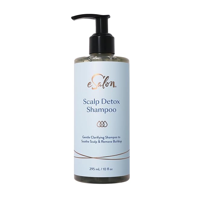 eSalon Scalp Detox Shampoo, Gentle Clarifying with Nettle and Prickly Pear Extract, 10 fl oz-FemmiqueWomen
