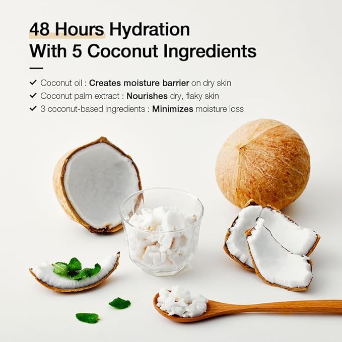 Karl&Hans Botanic Vegan Body Lotion Gourmand Coconut, Long-lasting Hydration with Soothing Coconut Fragrance - For Hands and Body, 13.2 fl oz-FemmiqueWomen