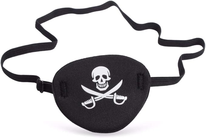 2pcs Eye Patch Mask Skull and Cross Bones with Adjustable Strap-FemmiqueWomen