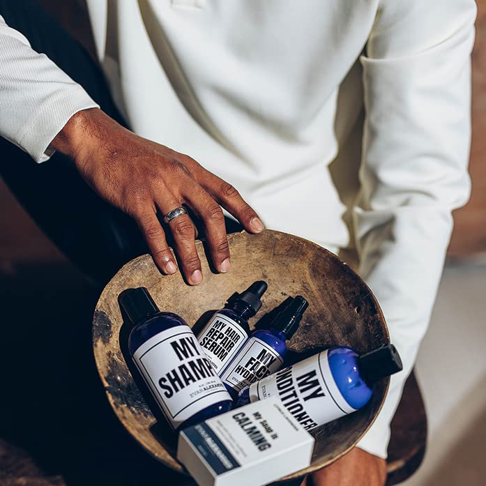 Evan Alexander Grooming MY Shampoo - Supports Hair Growth and Nourishes the Scalp with Peppermint Oil, Tea Tree Oil, Organic Aloe Vera - Vegan - 8 oz - Great Scent-FemmiqueWomen