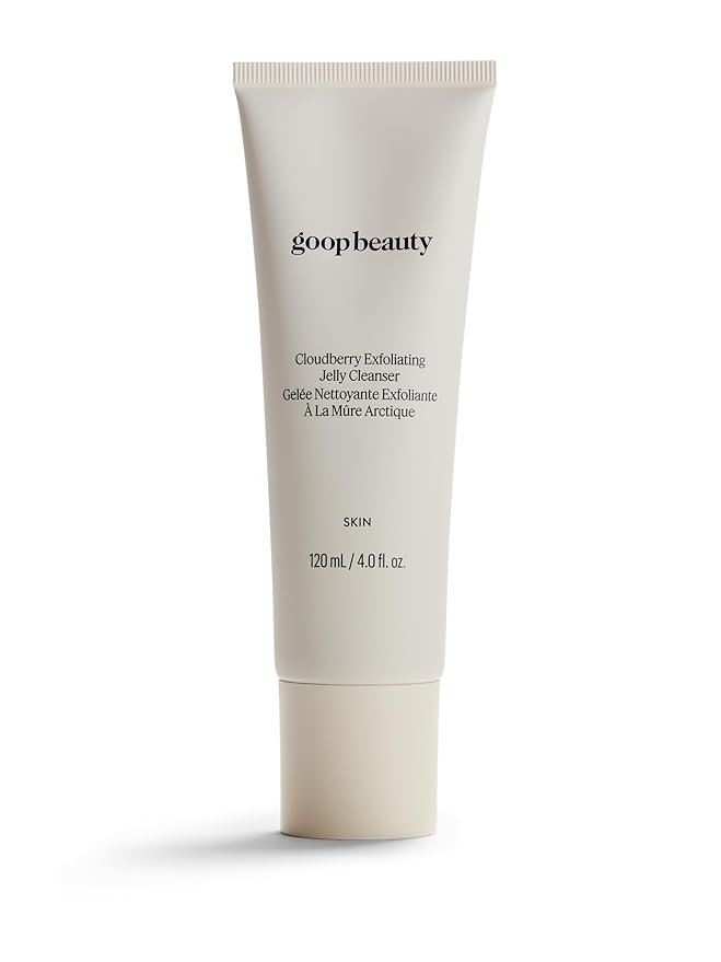 goop Beauty Exfoliating Jelly Cleanser | Face Wash to Clean & Smooth Skin | Squalane, Kakadu Plum, & Vitamin C | Moisturizes & Soothes Skin | Paraben & Silicone Free | 4 fl oz-FemmiqueWomen