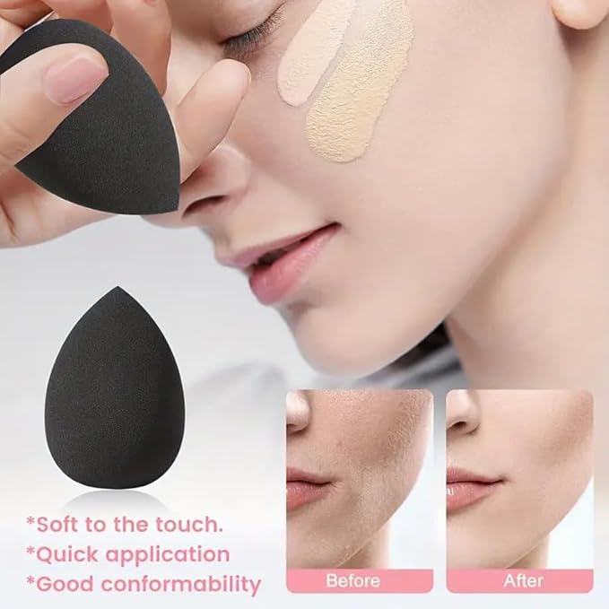 47Pcs Black Makeup Brushes Set Professional Makeup Kit Multi-functional Makeup Tool Set with Facial Makeup Accessories, Foundation Makeup Brush Kit Eye and Face Make up Brushes & Tools-FemmiqueWomen