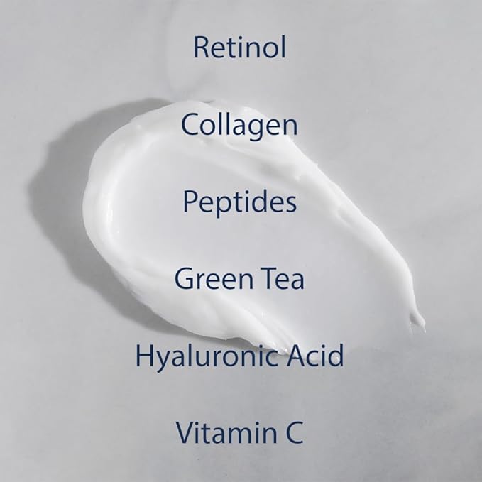 Retinoid Cream - 4.25% Retinol Night Moisturizer for Face & Neck with Collagen, Peptides & Hyaluronic Acid - Anti Aging Wrinkle Cream, Improves Skin Tone & Texture, 3.4 oz-FemmiqueWomen