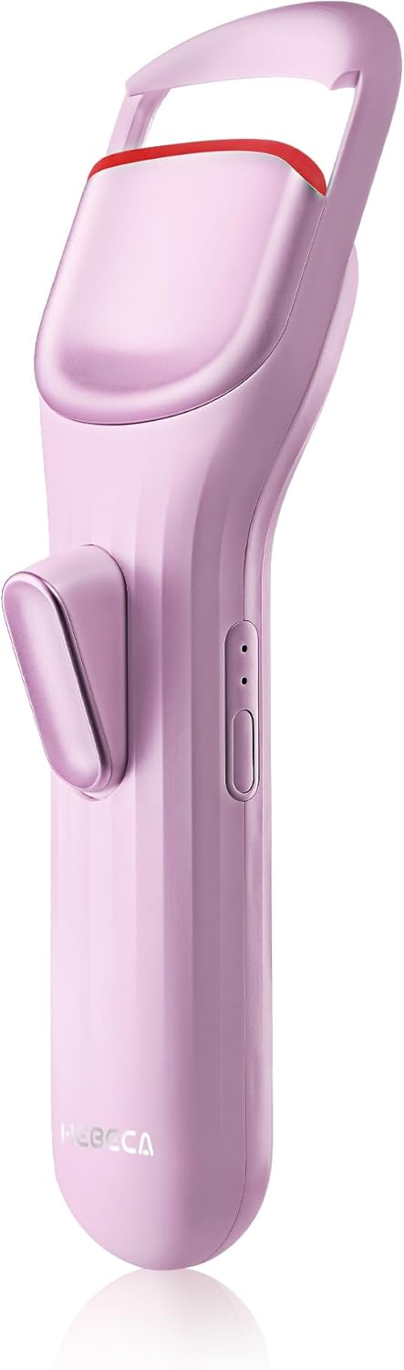 Heated Eyelash Curler Professional - Eye Lashes Curler with Innovative Heating Silicone, Electric Eyelashes Curler with 600mAh Rechargeable Battery EC4001 (Voilet)-FemmiqueWomen