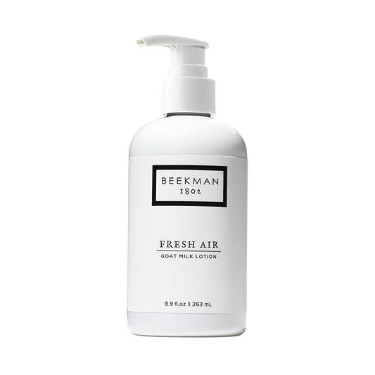 Beekman 1802 Goat Milk Body Lotion, Fresh Air - Scented - 8.9 oz - Hydrating & Moisturizing with Shea Butter - for Sensitive Skin - Cruelty Free - Packaging May Vary - Pump Included, Ready for Use-FemmiqueWomen