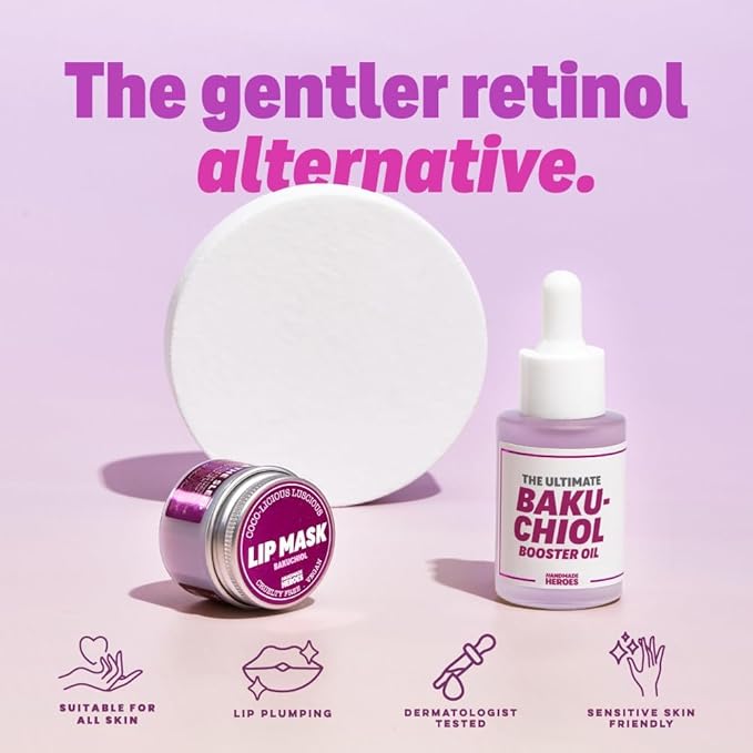 100% Natural Vegan Lip Butter Sleeping Lip Mask, Overnight Lip Moisturizer and Conditioner for Dry Lips. Intensive Lip Balm and Lip Therapy Skin Care with Mango butter (Bakuchiol - Collagen Boosting)-FemmiqueWomen