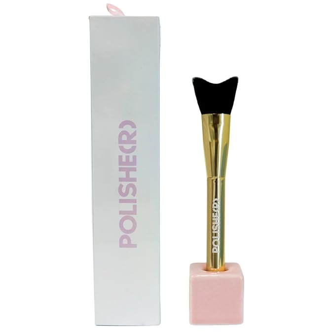 Polishe(r) Lash Cleansing Brush by SoCal Beauty - Ultra-Soft Synthetic Bristles for Gentle Lash Line Cleaning, Pairs Perfectly with Keep It Squeaky Cleanser-FemmiqueWomen