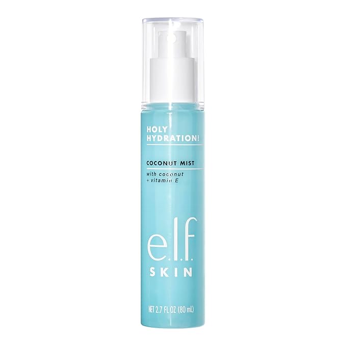 e.l.f. SKIN Holy Hydration! Hydrating Coconut Mist, Refreshes, Soothes & Invigorates Skin, Tropical Scent, 2.7 Fl Oz (Pack of 1)-FemmiqueWomen