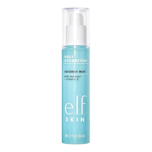 e.l.f. SKIN Holy Hydration! Hydrating Coconut Mist, Refreshes, Soothes & Invigorates Skin, Tropical Scent, 2.7 Fl Oz (Pack of 1)-FemmiqueWomen