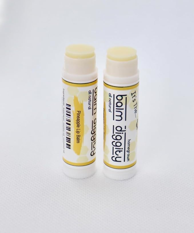 It's The Balm Diggity 2-pack Pineapple Beeswax, All-Natural, Moisturizing, and Nourishing Lip Balm Made With Just 5 Ingredients-FemmiqueWomen