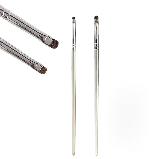 Mini Smudge Brush for Eyeliner,2 PCS Small Smudge Brush for Precision Eyeshadow and Eyeliner,Eyeliner Brush for Powder Gel Cream Liquid Concealer,Eye Makeup Brush Set-FemmiqueWomen