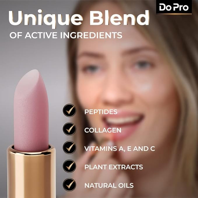 Intensive Boosting Lipgloss - Plumper Stick with Anti-Aging Stimulating Roller, Plumping Lip Stick with Hyaluronic Acid, Collagen, Vitamin C & E - Volumizing & Hydrating Lip Plumping Serum - 5ml-FemmiqueWomen