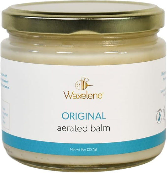 Waxelene Original Aerated Balm Large Jar, Organic Multipurpose Ointment the Petroleum Jelly Alternative Eczema Dry Sensitive Skin Face Moisturizer-FemmiqueWomen