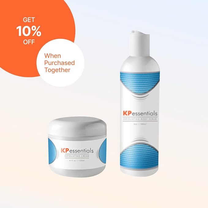 KP Essentials - Keratosis Pilaris Exfoliating Cream - Clear Red Bumps on Thighs and Arms For Confident Clear Skin - 4oz (1 Bottle)-FemmiqueWomen