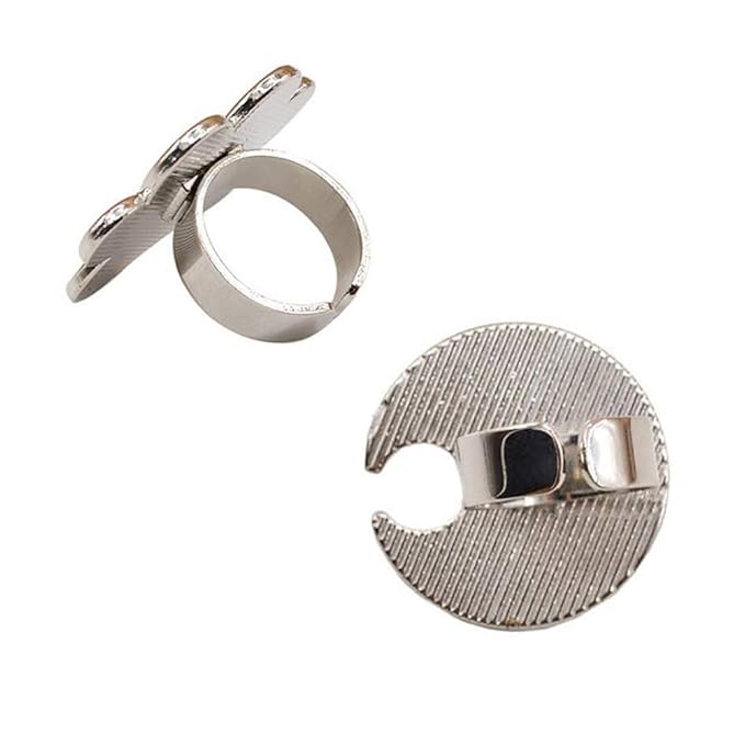 2 Pieces Nail Art Palette Finger Rings, Mini Polish Holder Drawing Color Palette, Nail Art Painting Gel Palette Manicure Tool, Cosmetic Artist Mixing Palette-FemmiqueWomen