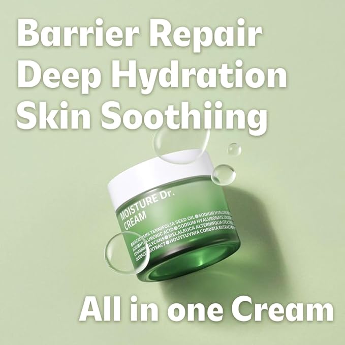 ISOI Moisture Dr. Soothing Cream, Deep Hydration & Barrier Support with Hyaluronic Acid, Lightweight Moisturizer for Sensitive Types, Korean Skin Care (2.37 fl.oz, 70ml)-FemmiqueWomen