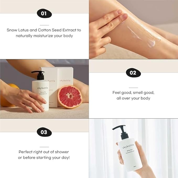 skybottle Perfumed Body Lotion with Pump, Fast Absorbing, Korean Skin Care, Figfruit, Woody Scented Lotion for Women & Men, 10.1 Fl. Oz-FemmiqueWomen