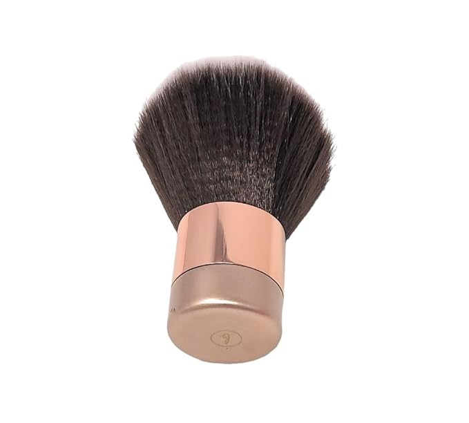 Luxurious and Large Soft Fluffy Powder Brush, Use as a Spray Tan Finishing Tool, Multipurpose Face and Body Barber and Beauty Tool, Large Kabuki Brush by BevyGold (Rosegold)-FemmiqueWomen