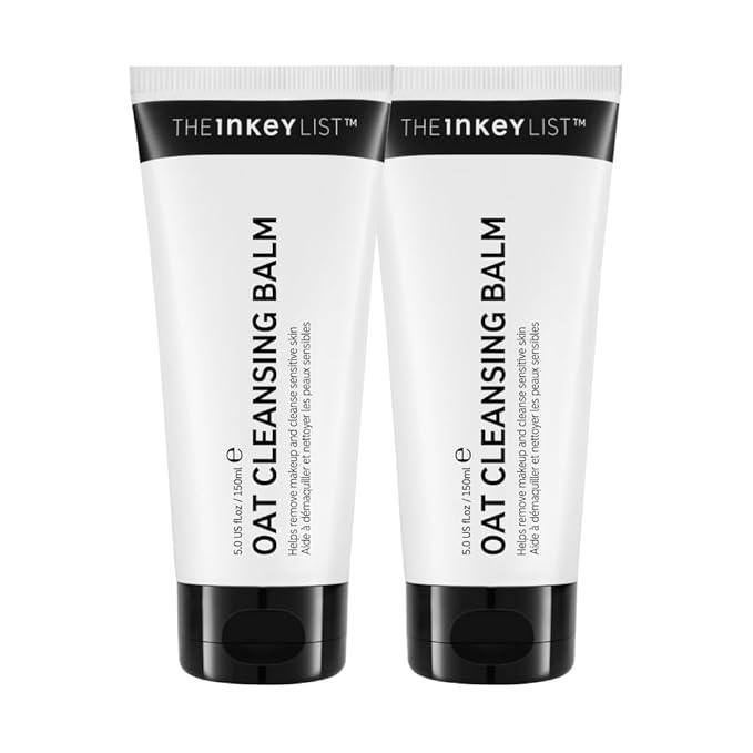 The INKEY List Oat Cleansing Balm Duo, Rich Balm Removes Makeup and Impurities, Reduces Redness, 5.0 fl oz (2 Pack)-FemmiqueWomen